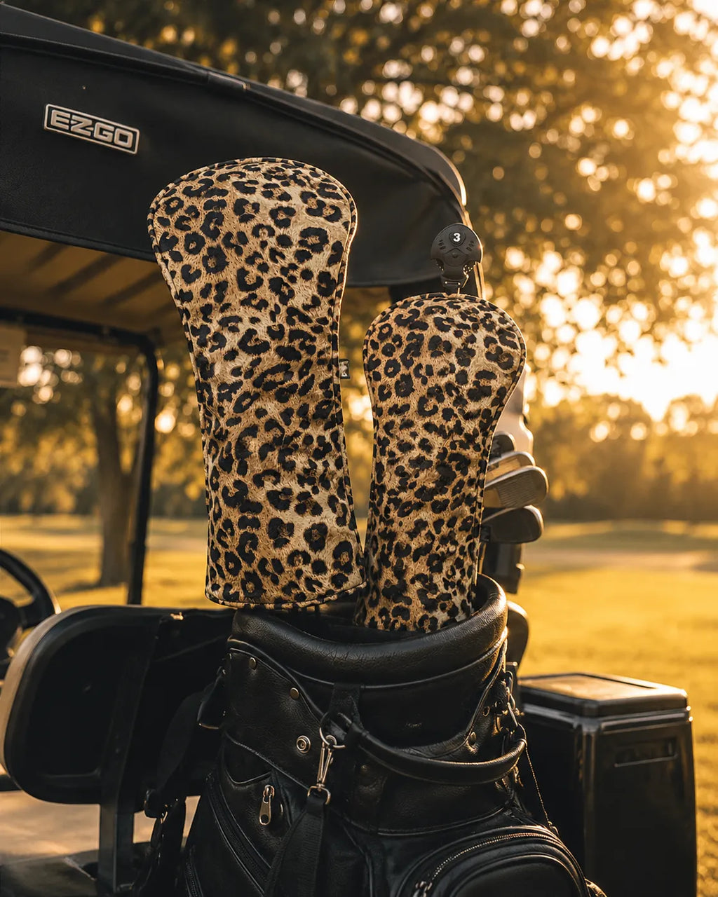 Plush Leopard Golf Headcovers