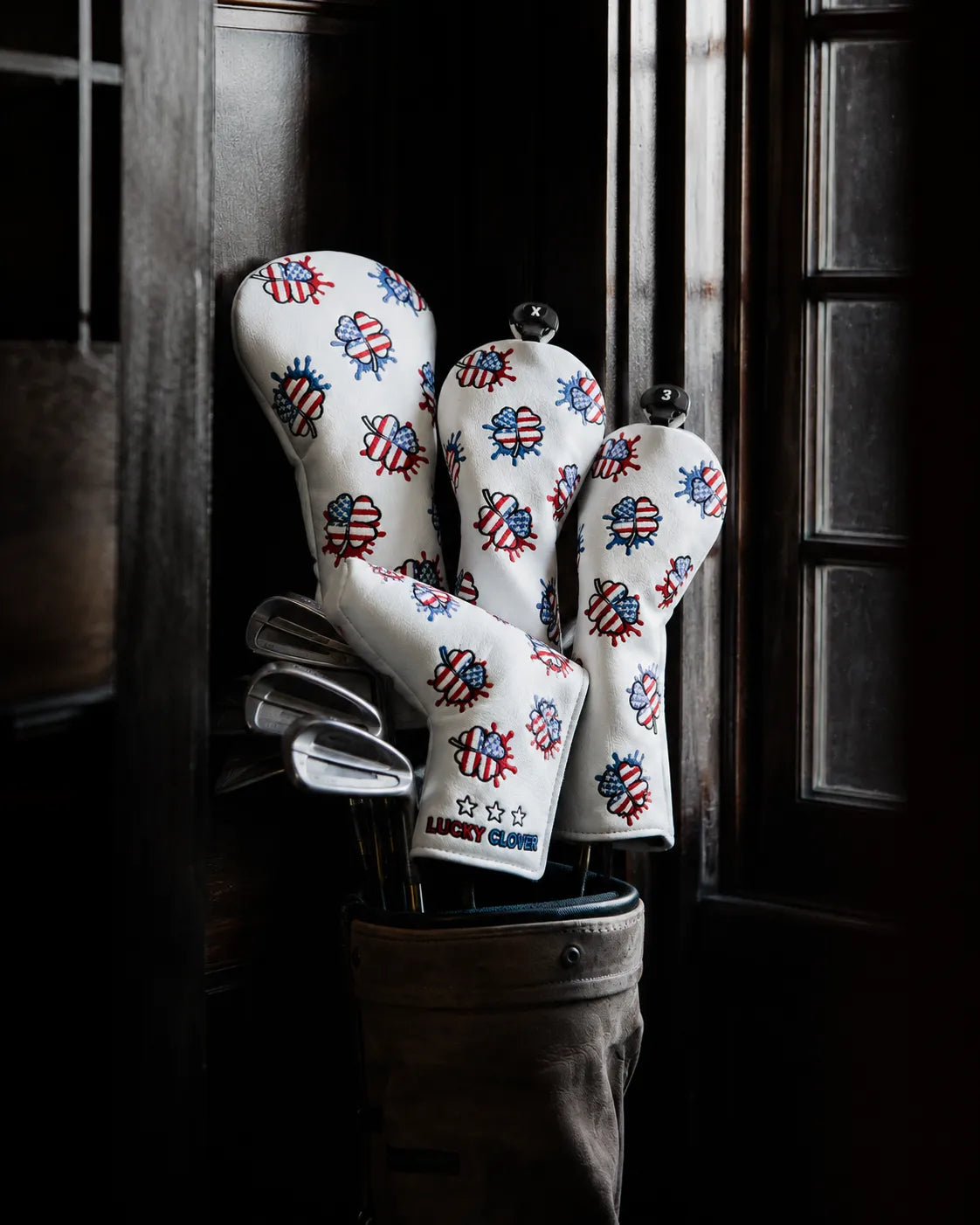 Stars & Stripes Lucky Clover Golf Headcover