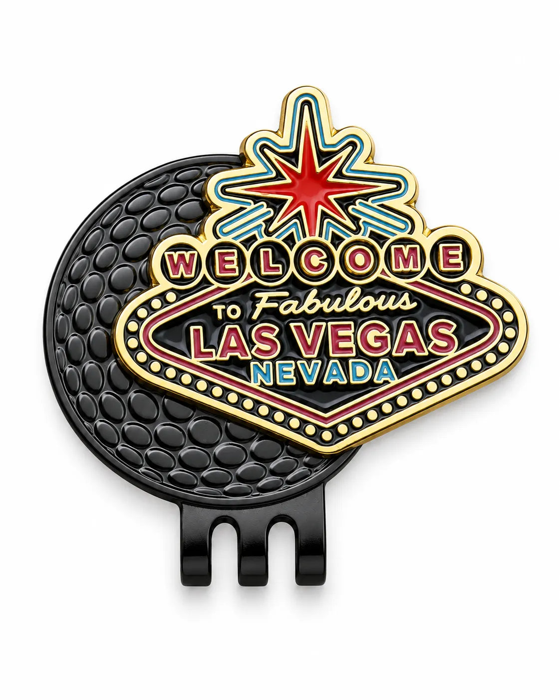 Metal Hat Clip Golf Ball Marker - Fabulous Las Vegas
