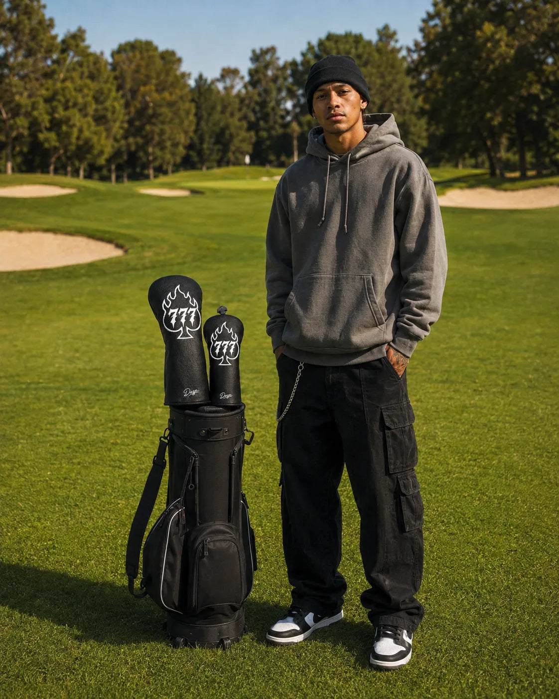 DAZE Black Flame 777 Golf Headcover