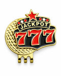 Metal Hat Clip Golf Ball Marker - Jackpot 777