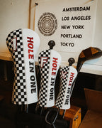 Checkerboard Hole In One Golf Headcover