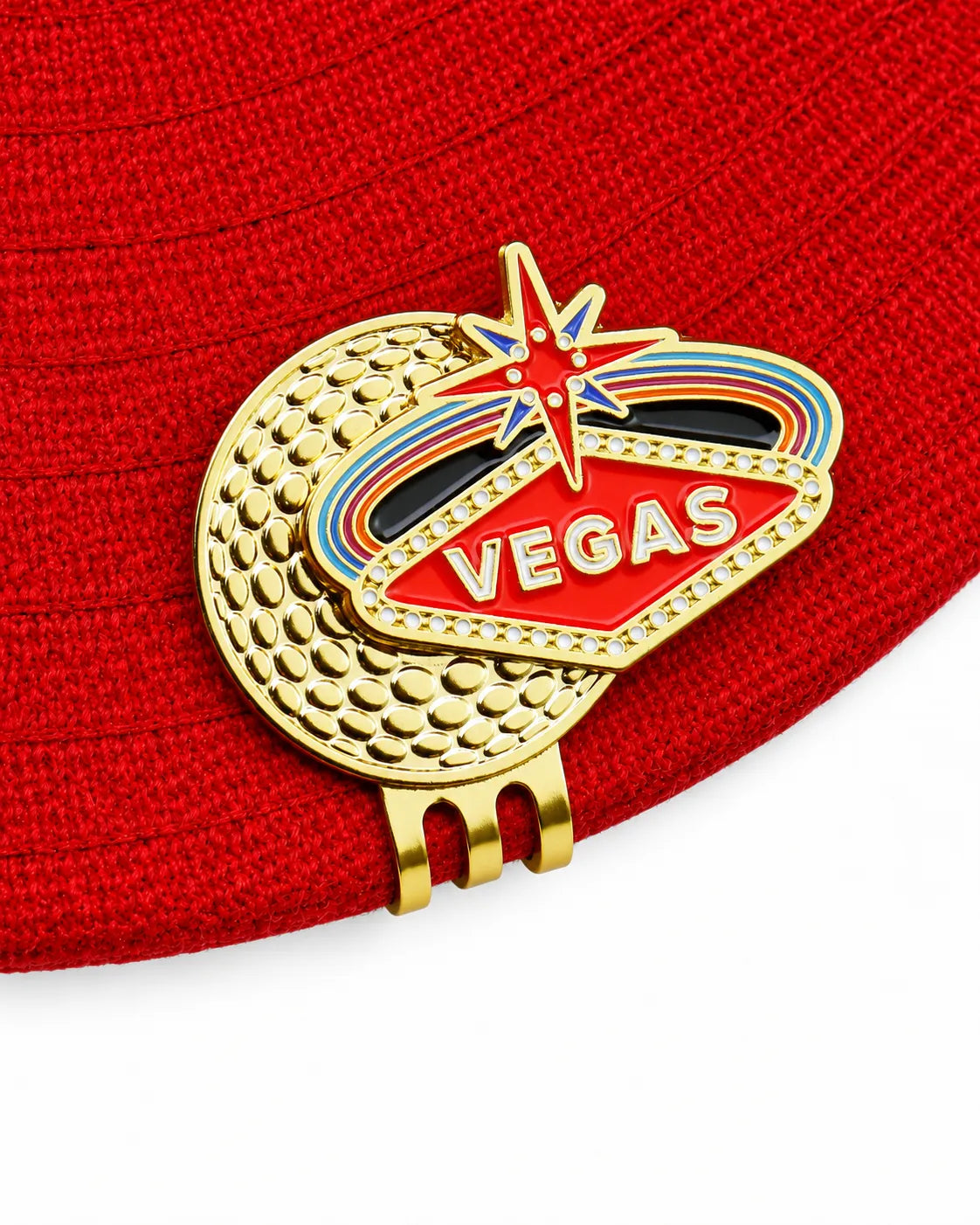 Metal Hat Clip Golf Ball Marker - Vegas Nights