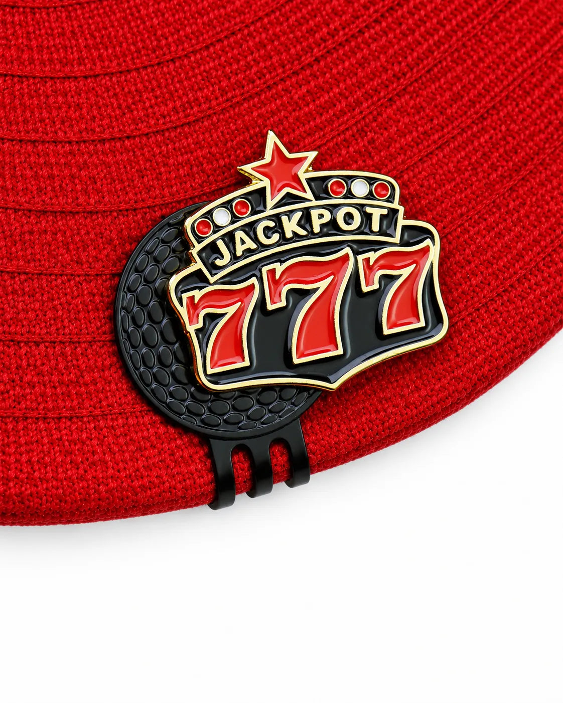 Metal Hat Clip Golf Ball Marker - Jackpot 777