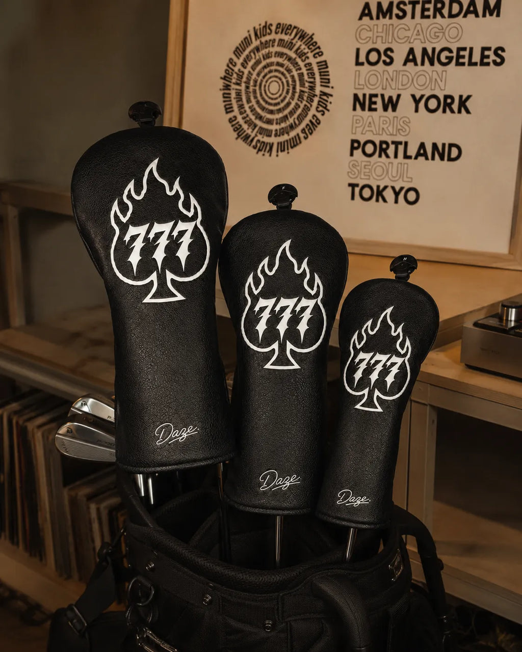 DAZE Black Flame 777 Golf Headcover