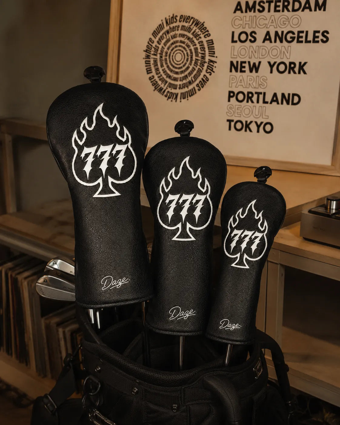 DAZE Black Flame 777 Golf Headcover