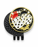 Metal Hat Clip Golf Ball Marker - Lucky 666