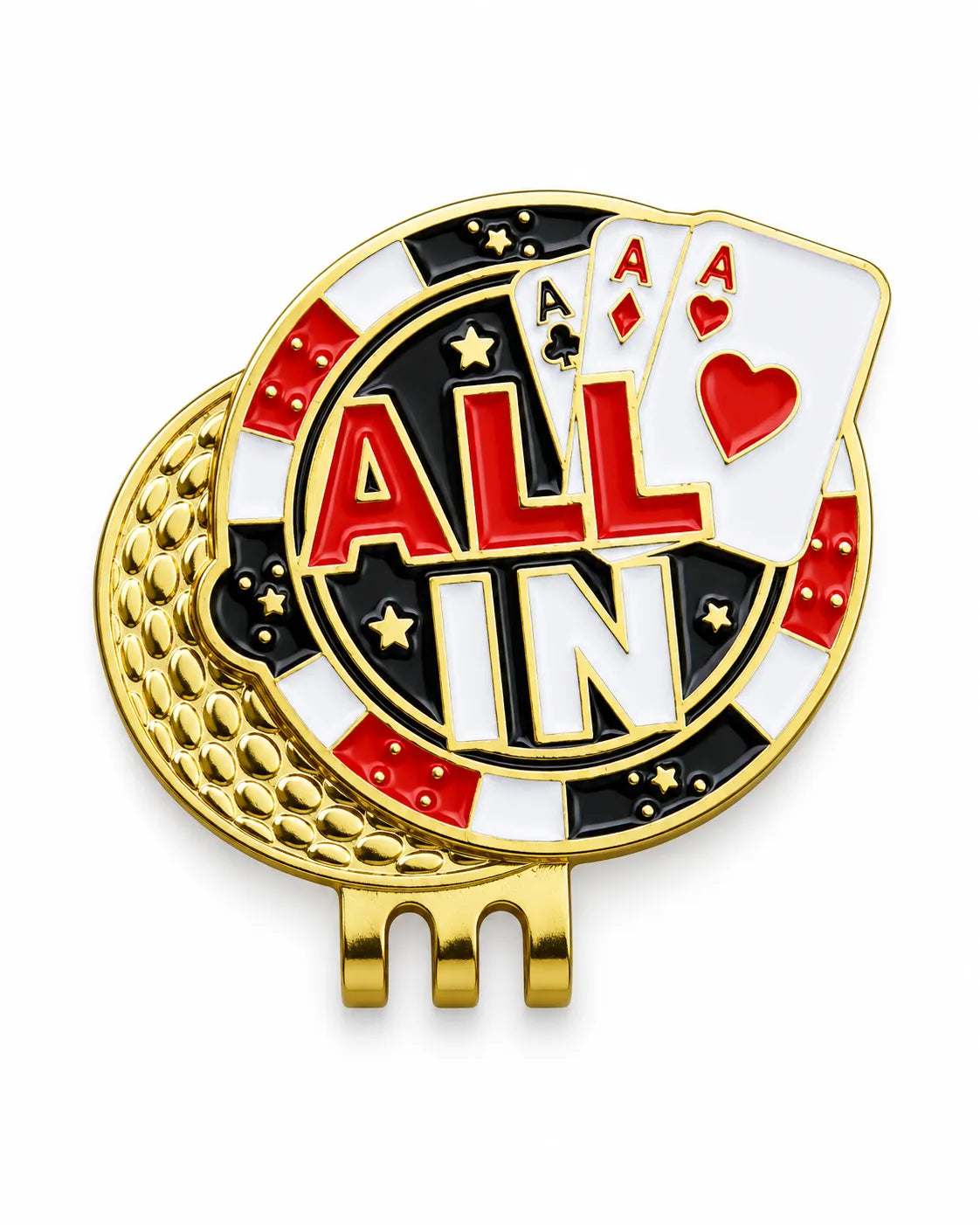 Metal Hat Clip Golf Ball Marker - All In