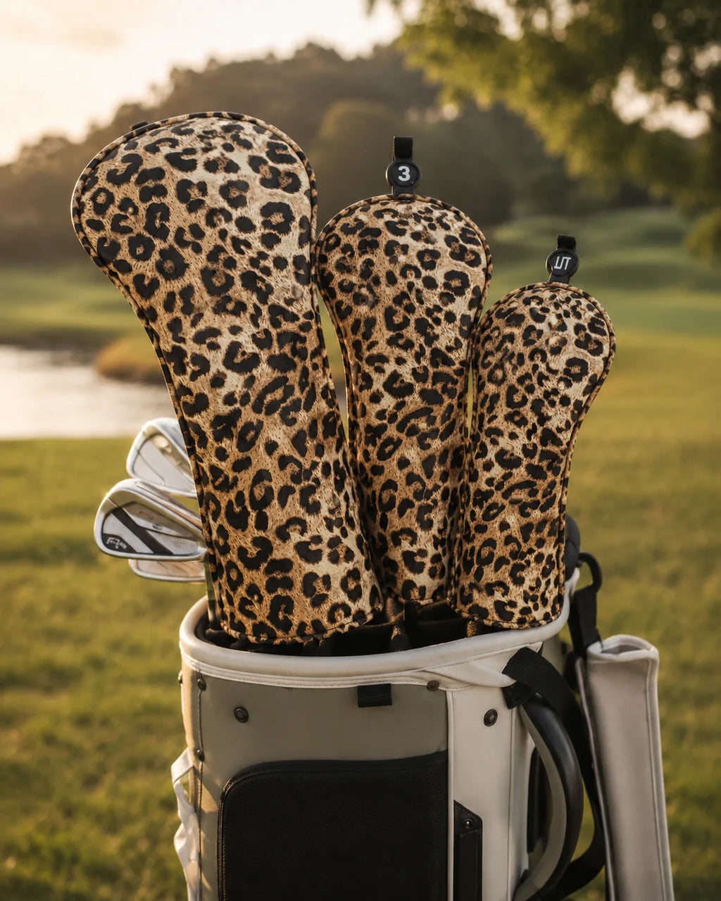 Plush Leopard Golf Headcovers