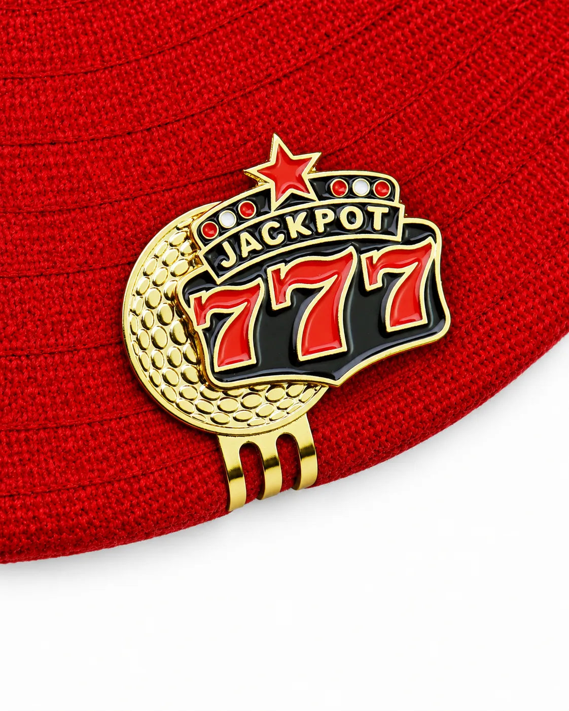 Metal Hat Clip Golf Ball Marker - Jackpot 777