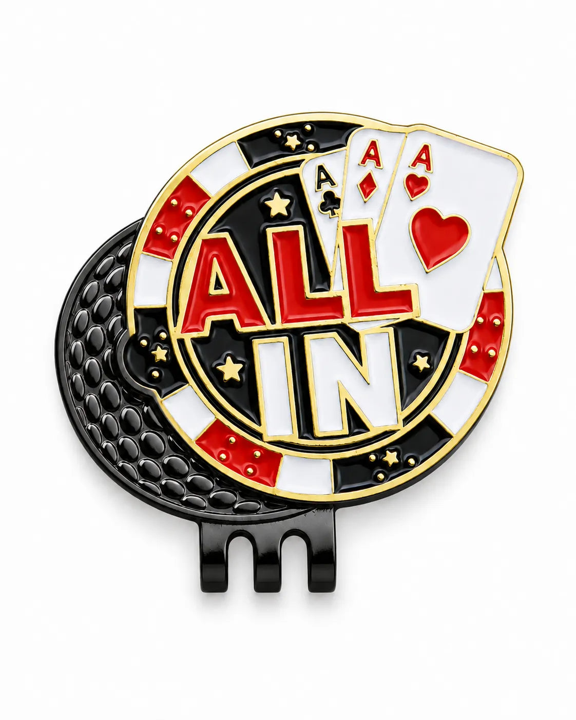 Metal Hat Clip Golf Ball Marker - All In