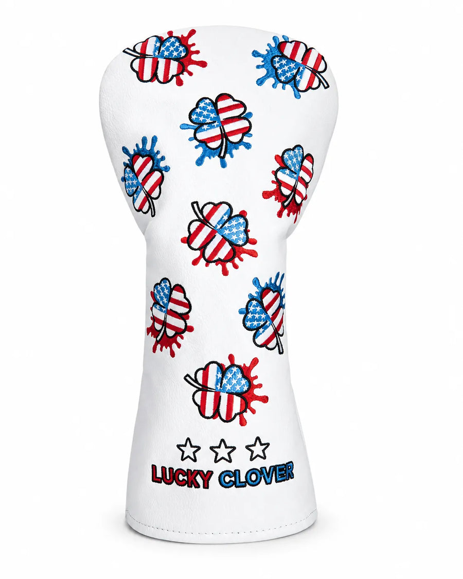 Stars & Stripes Lucky Clover Golf Headcover