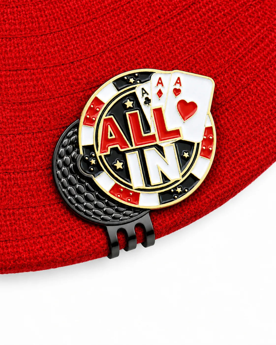 Metal Hat Clip Golf Ball Marker - All In